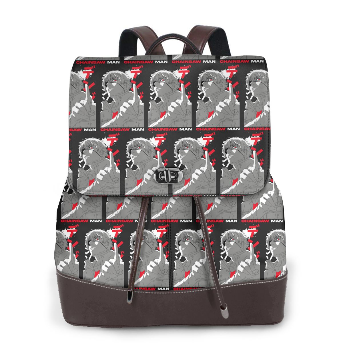 Anime Chainsaw Man Diabelskie  – Leather Work Rucksack Mens recenzja i cena