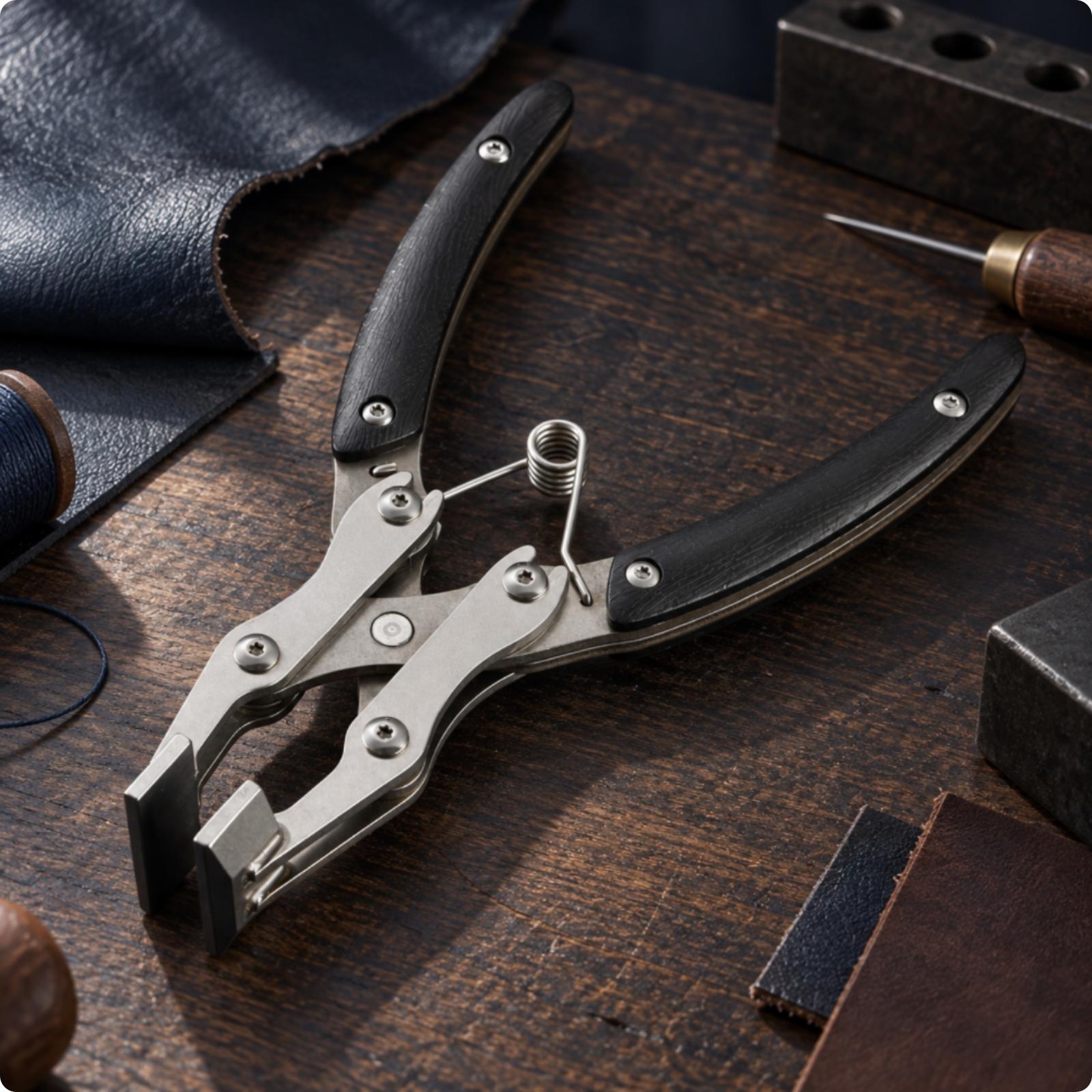 Profesjonalne szczypce do obró – Leatherwork Hand Press recenzja i cena